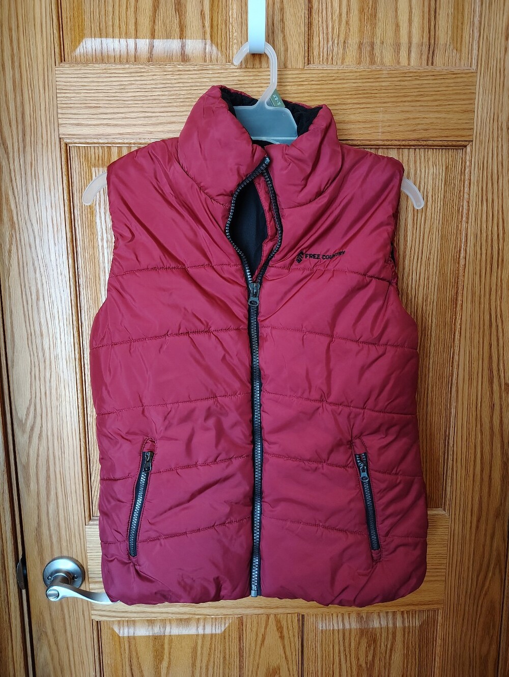 Free Country Red Quilted Men's Puffer Vest
